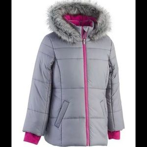Calvin Klein puffer jacket with fleece lined hood